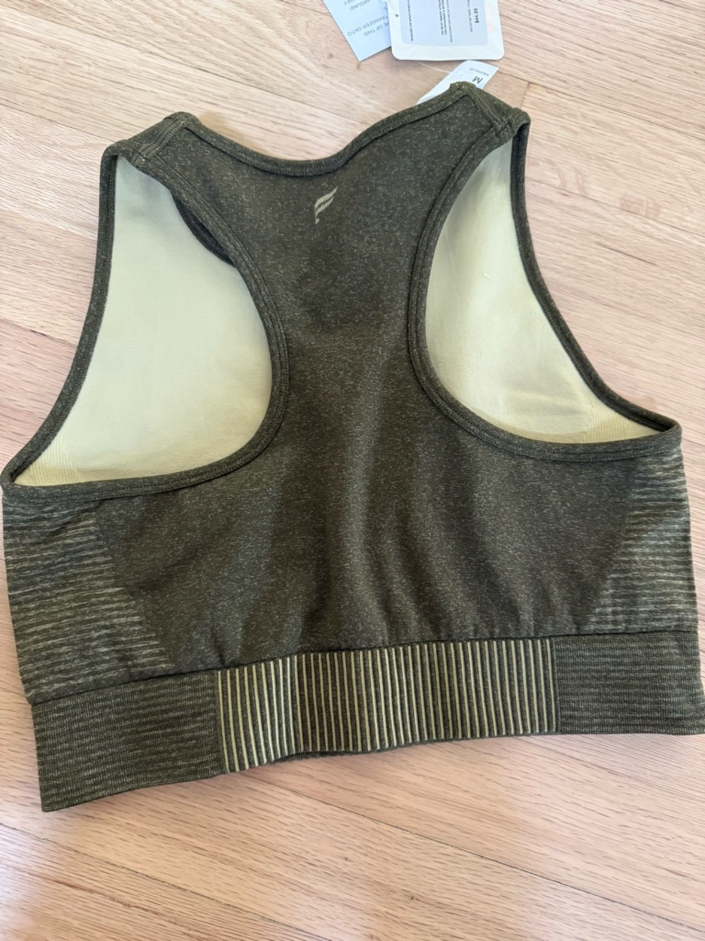 Fabletics Olive Performance High-Neck Sports Bra - Picture 2 of 3